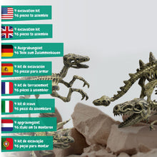 Escavações Fósseis Dinossauros 4 em 1