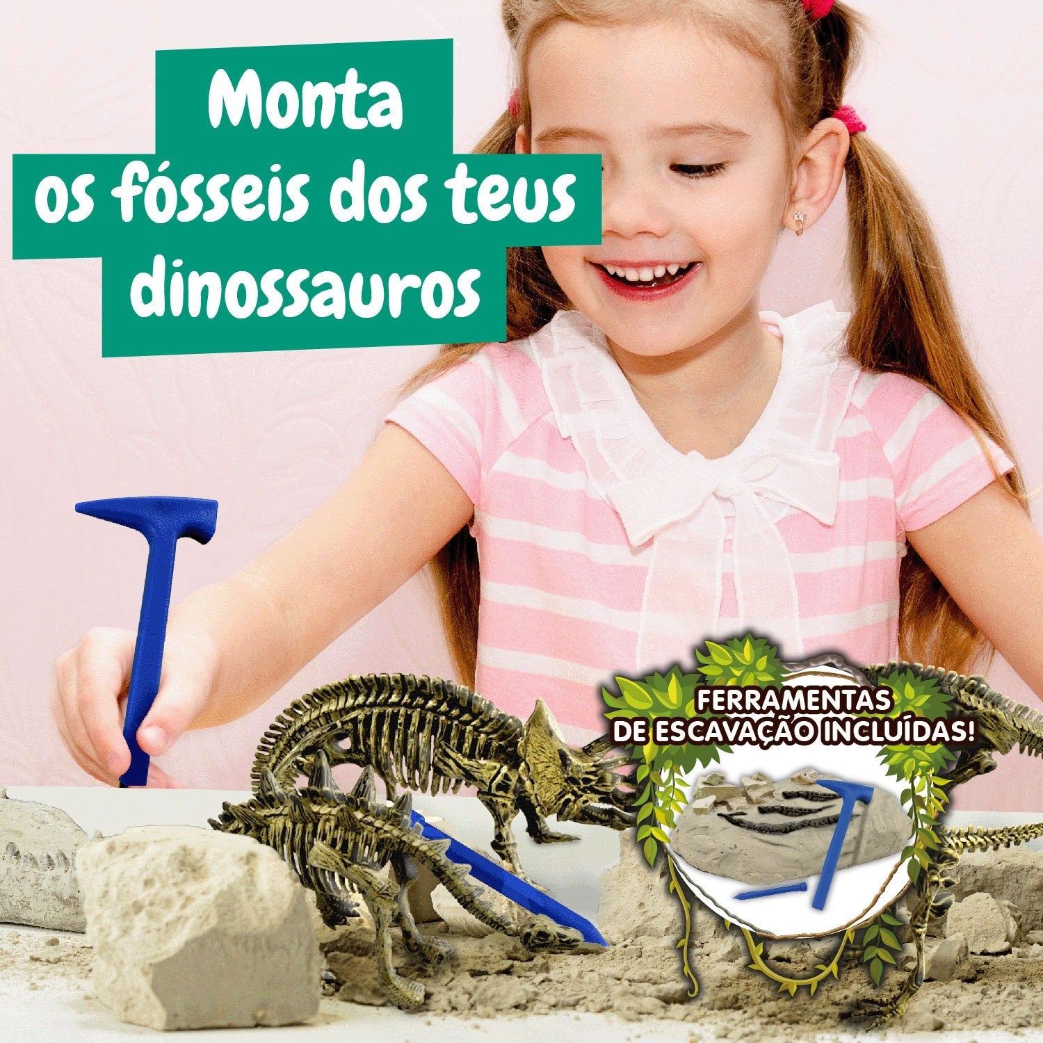 Escavações Fósseis Dinossauros 4 em 1