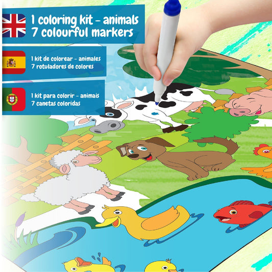 Tapete para colorir Animais