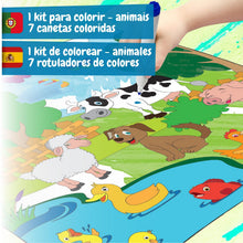 Tapete para colorir - Animais