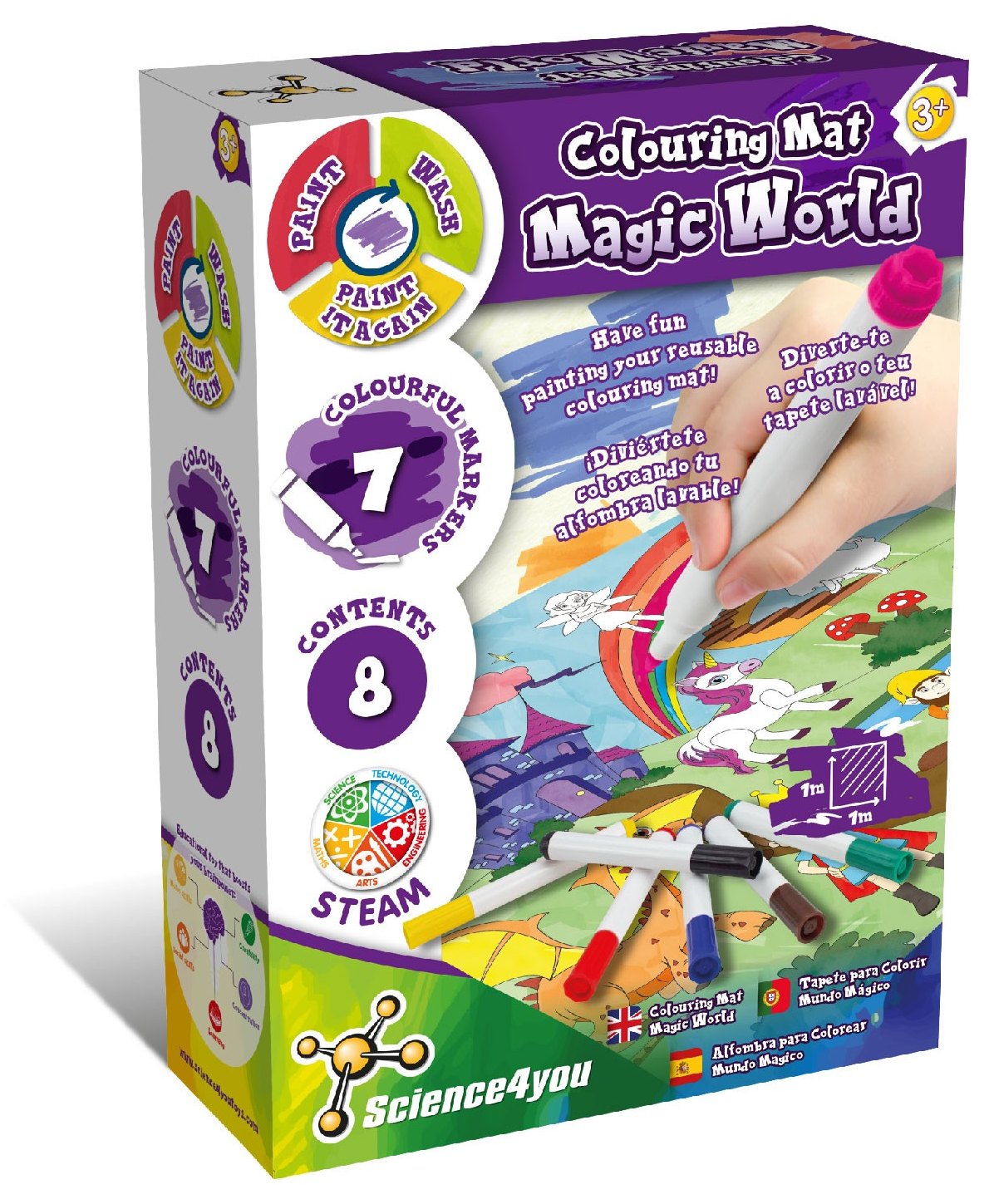 Tapete para Colorir Mundo Mágico
