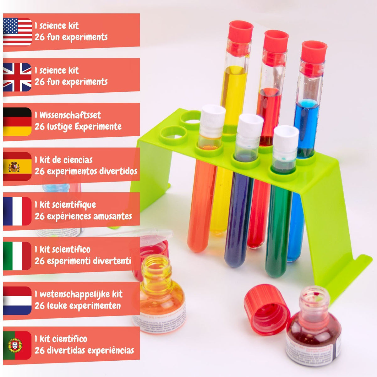 1º Kit de Ciências Multi - Jogo científico para crianças