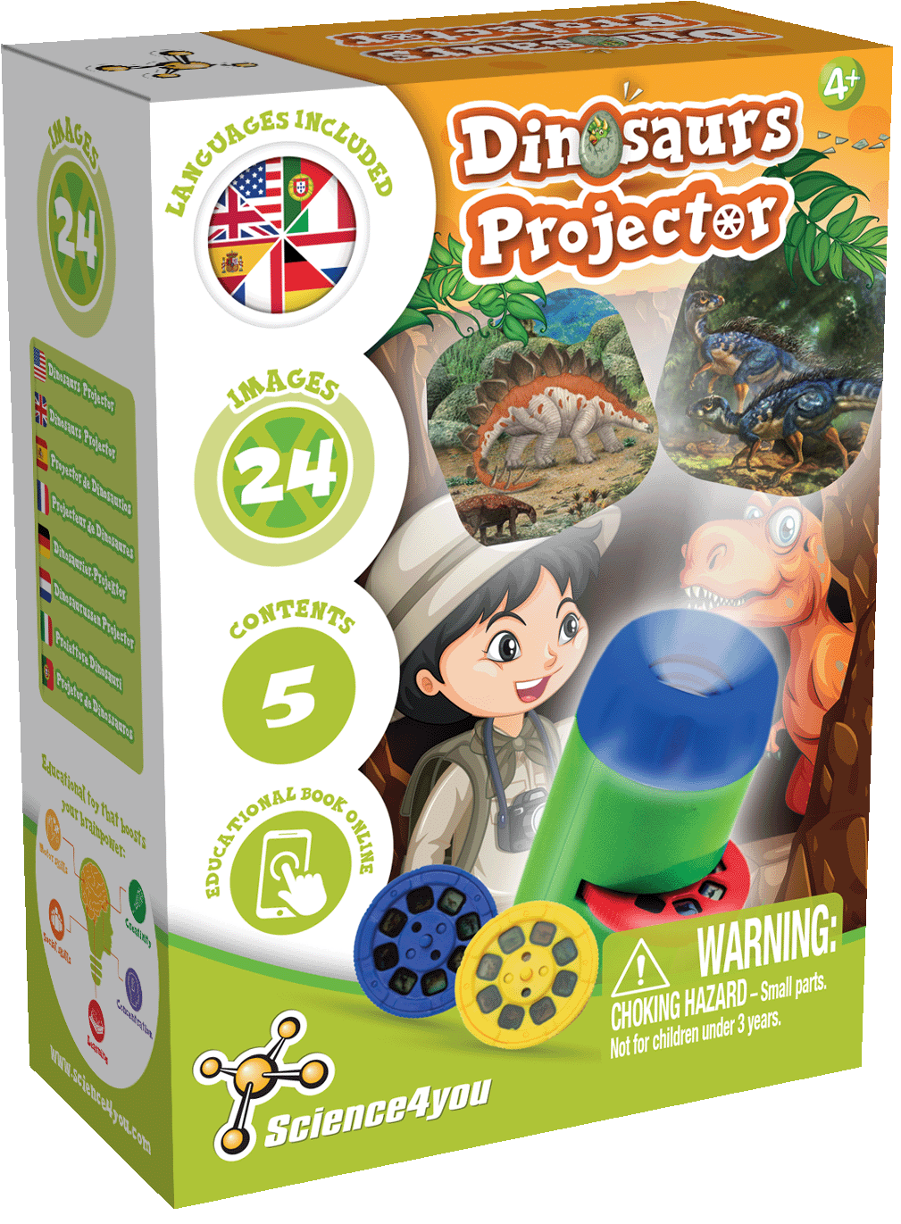 Projetor Lanterna de Dinossauros