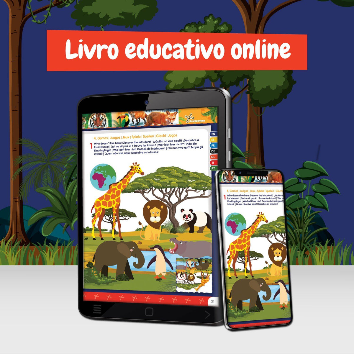 Lanterna Projetor de Animais