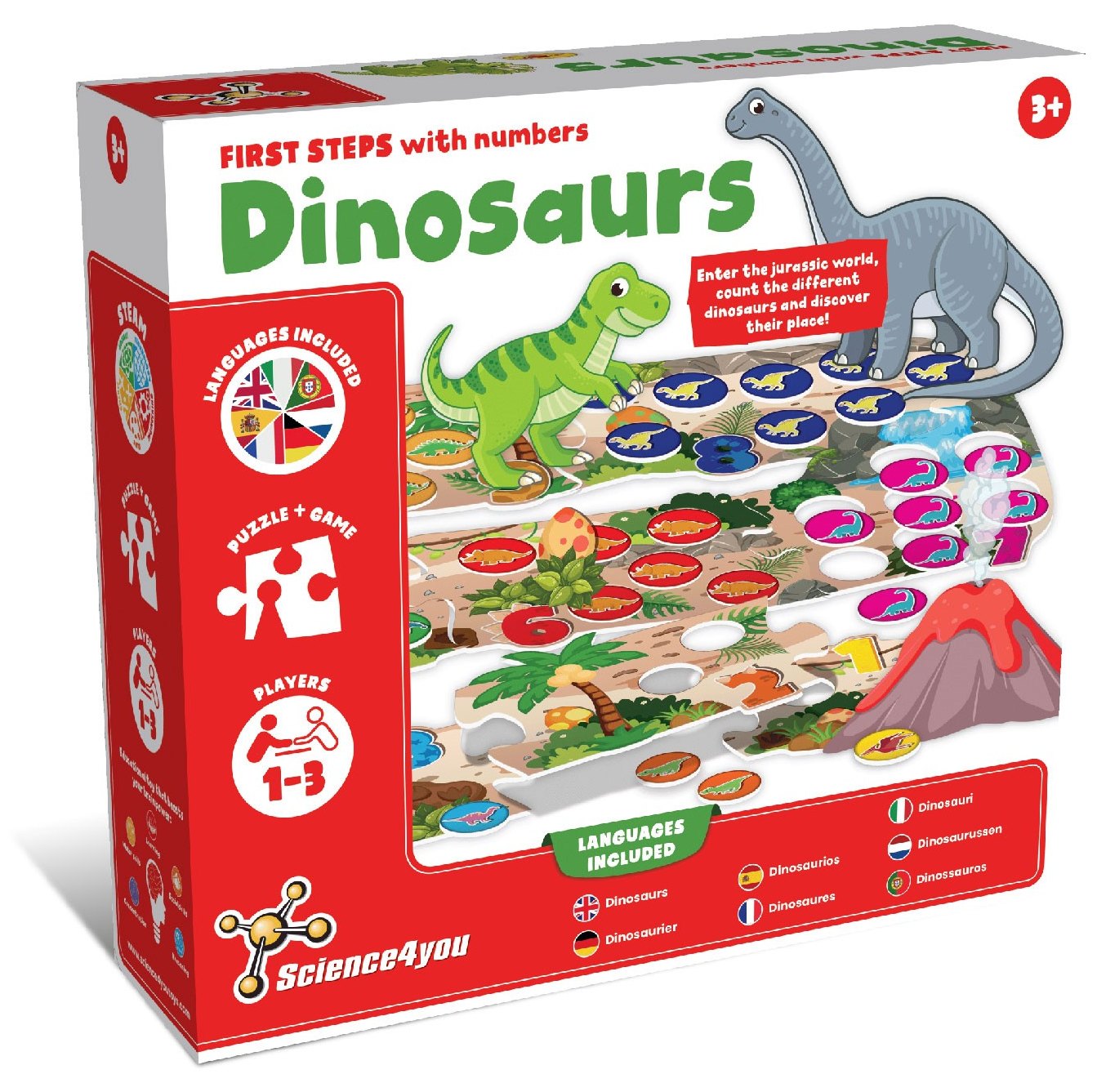 Aprende os Números - Dinossauros