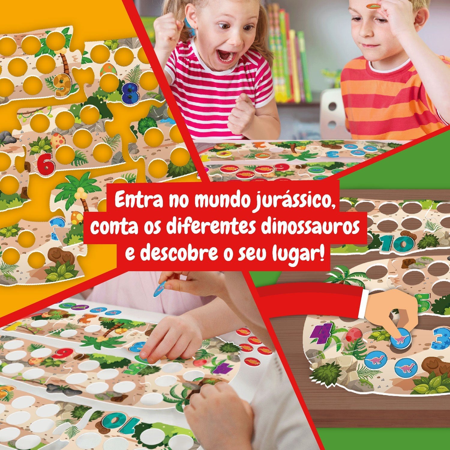 Aprende os Números - Dinossauros