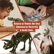 Escavações Fósseis Dinossauros 3 em 1