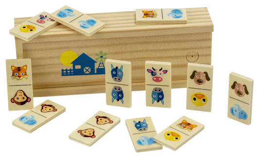 Children's Wooden Dominoes - Animals