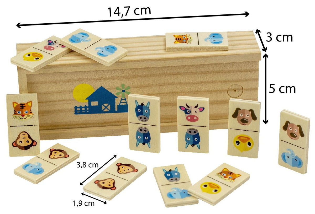 Children's Wooden Dominoes - Animals