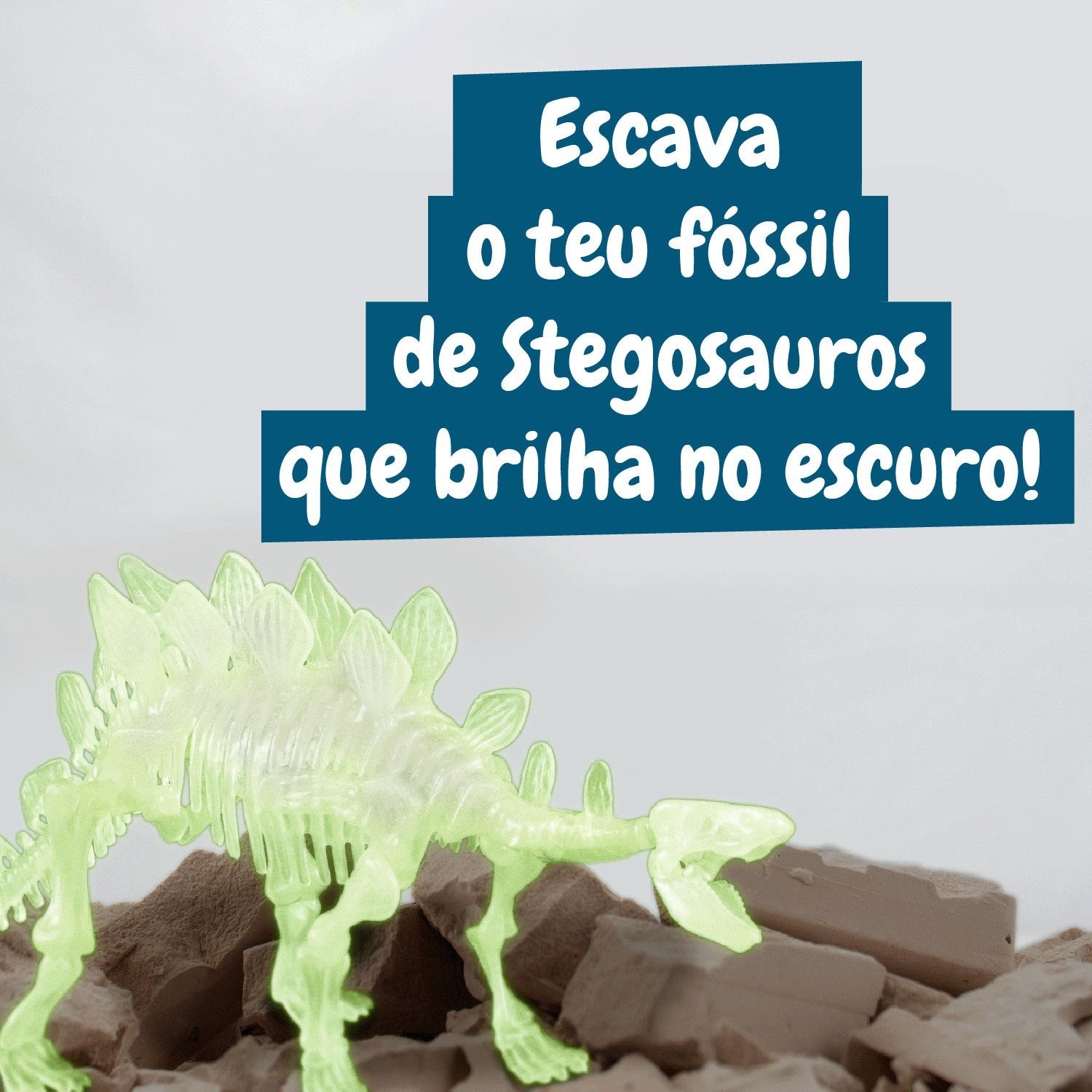 Escavações Fósseis Brilha no Escuro - Stegosauros