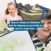 Escavações Fósseis Brilha no Escuro - Stegosauros
