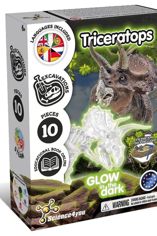 Fossil Excavations Glow in the Dark - Triceratops