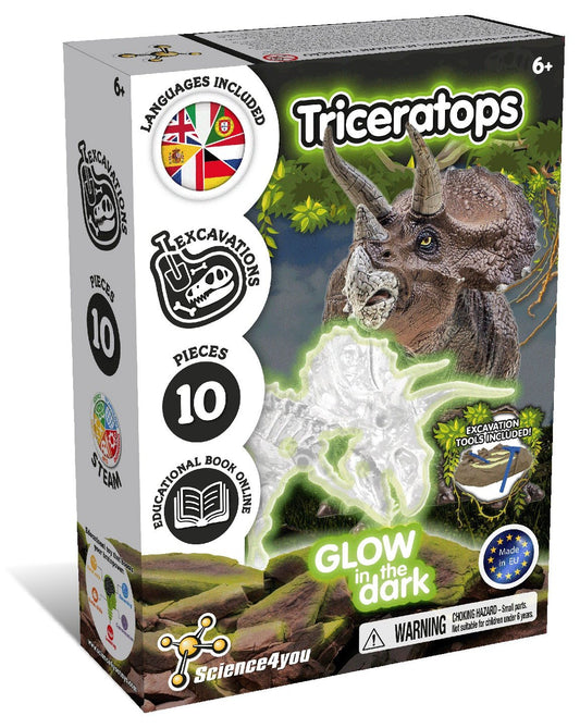 Fossil Excavations Glow in the Dark - Triceratops