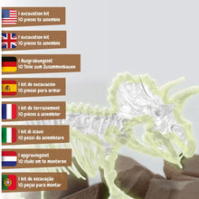 Escavações Fósseis Brilha no Escuro - Triceratops