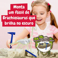 Escavações Fósseis Brilha no Escuro - Brachiosaurus