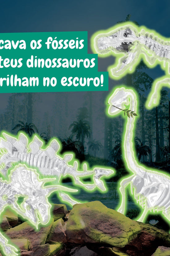 4-in-1 Fossil Excavations - Glow in the Dark