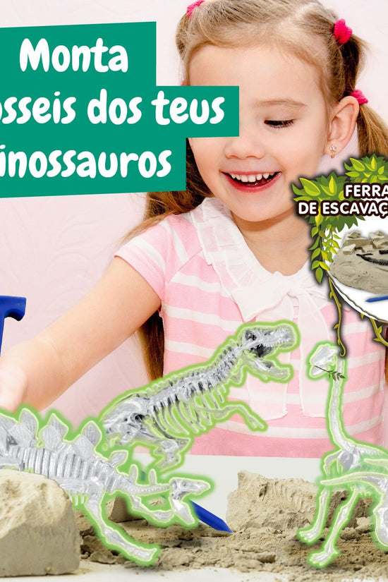 4-in-1 Fossil Excavations - Glow in the Dark