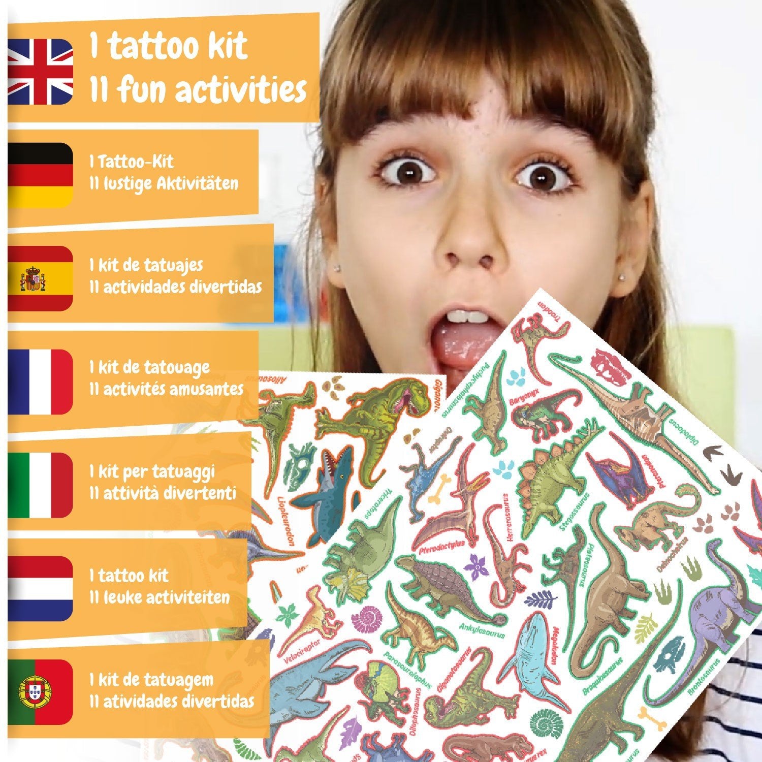 Tatuagens Jurássicas - Versão Multilingue