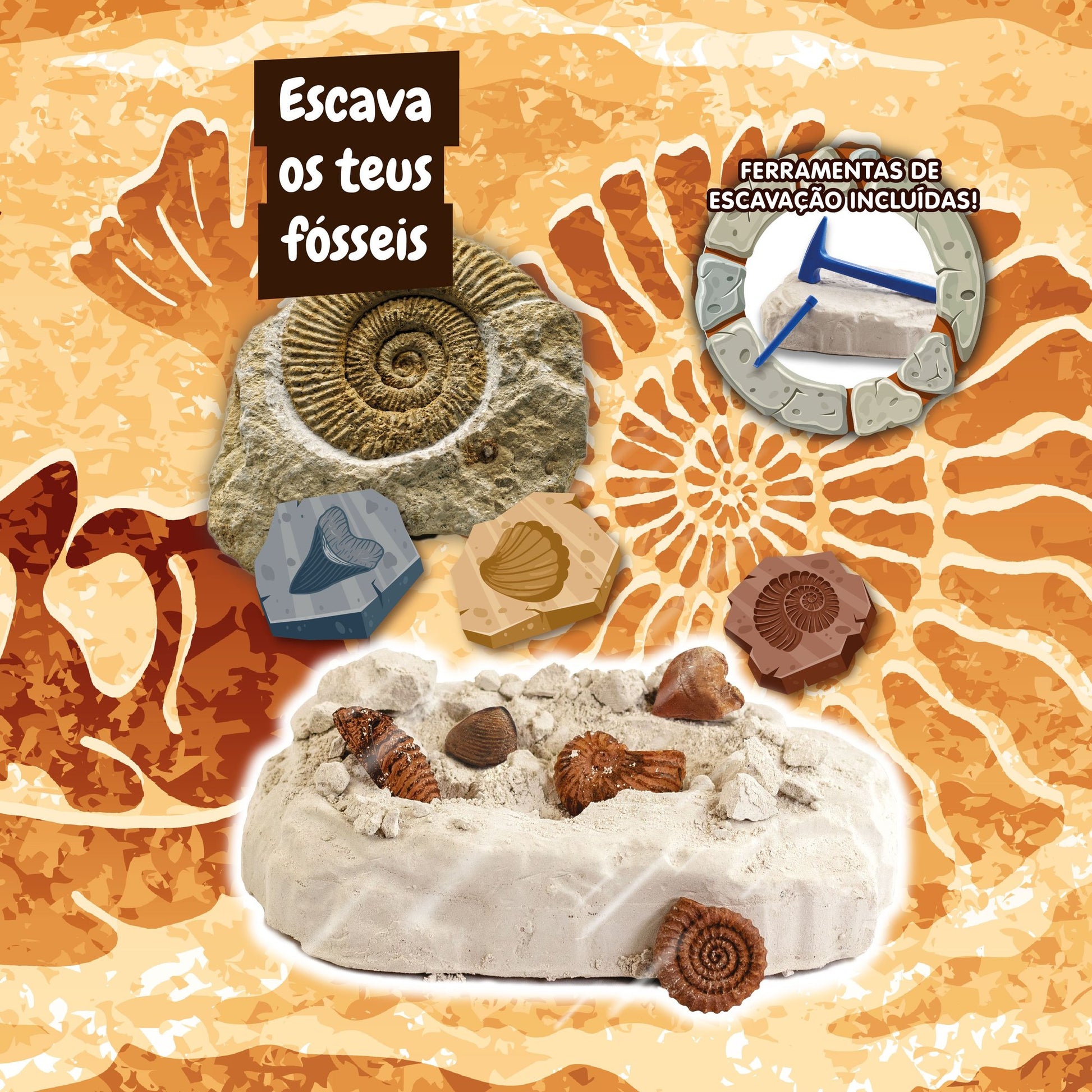 Fossil Excavation - Multilingual Version