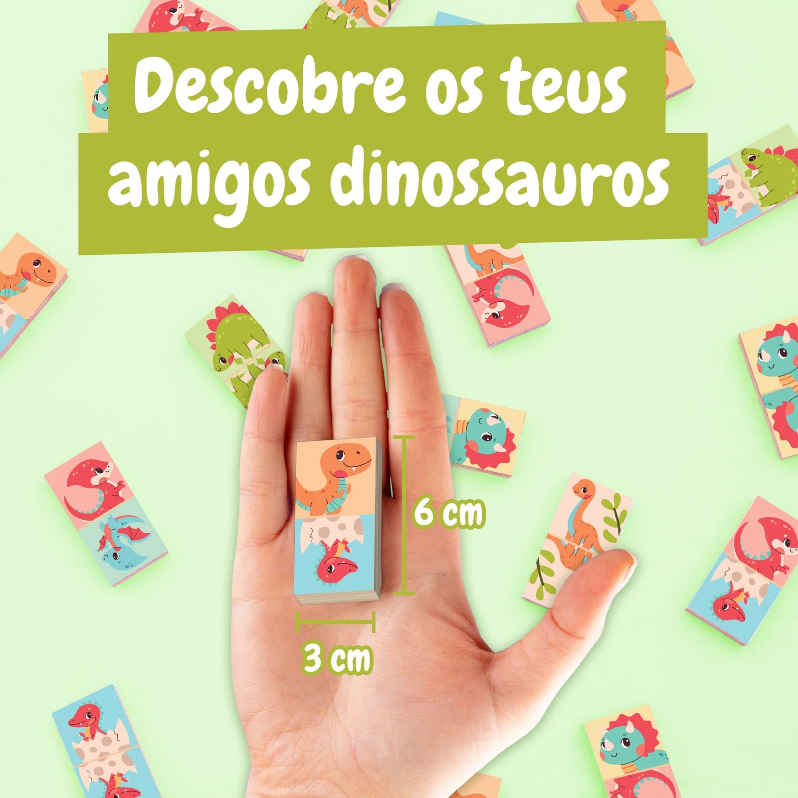 Wooden Dinosaur Dominoes