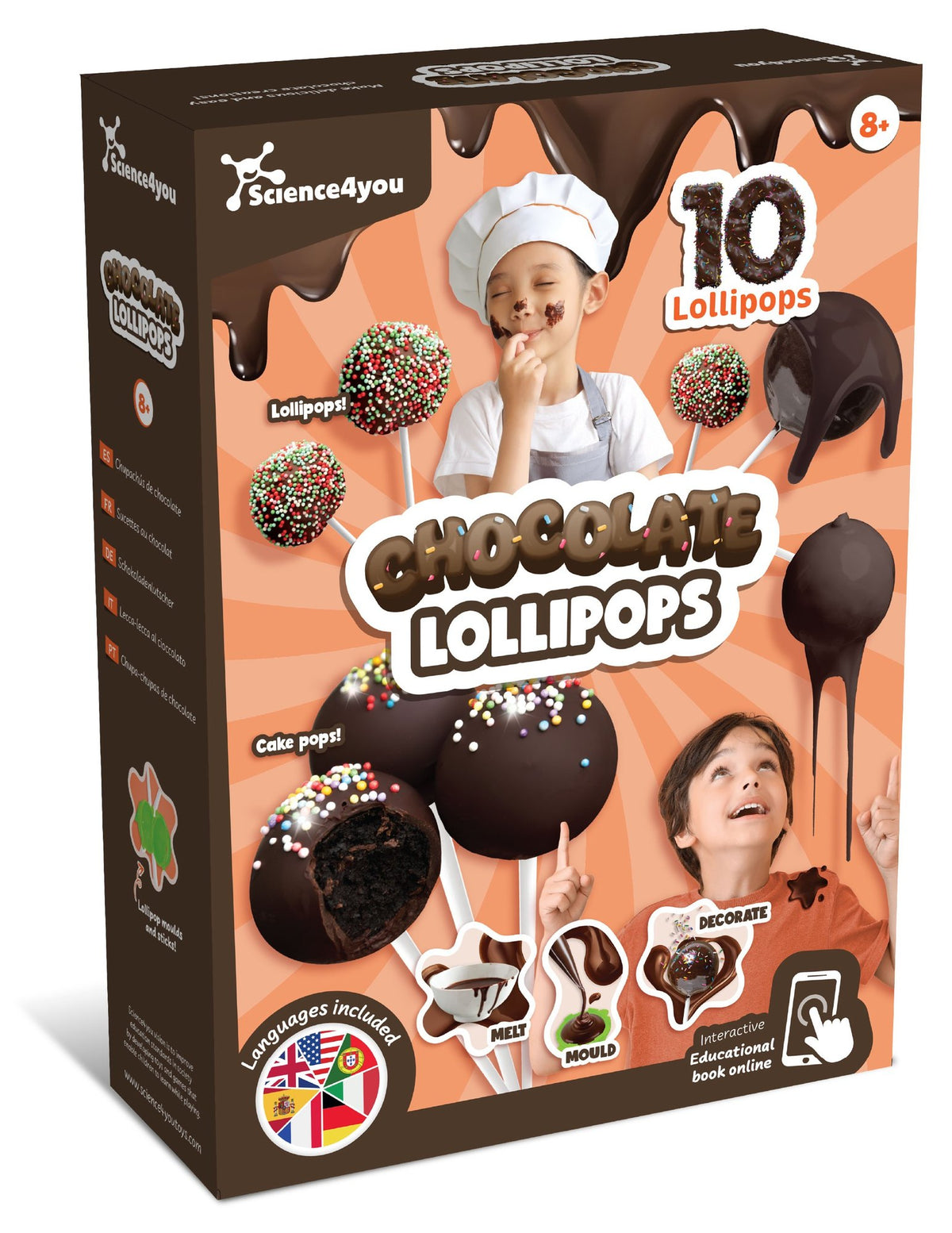 Chupa-chupas de Chocolate
