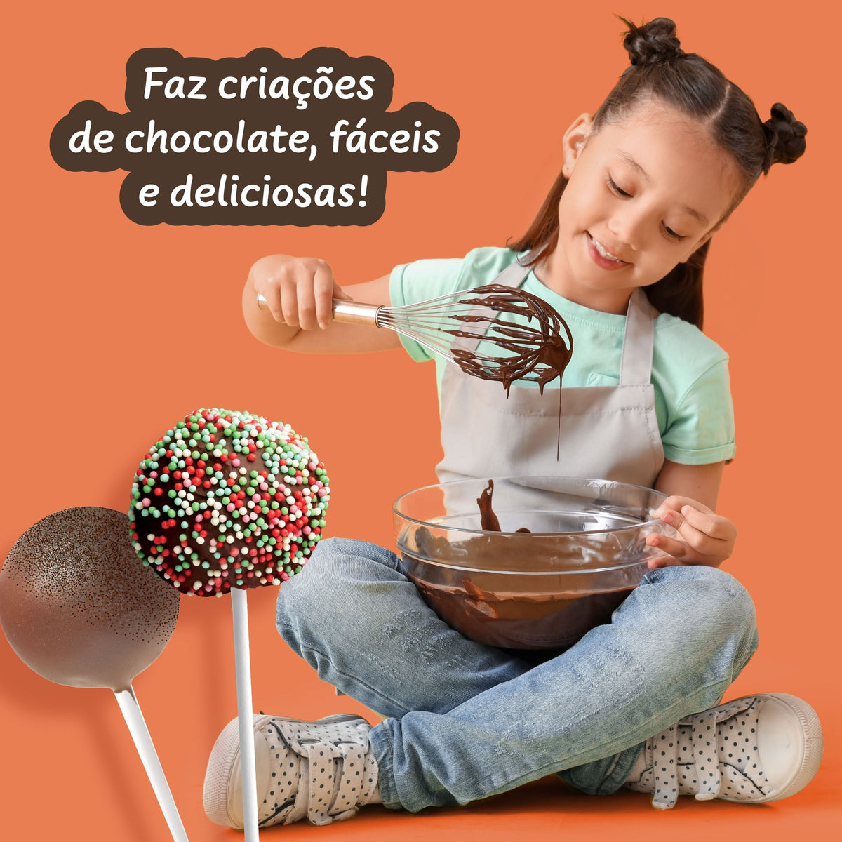 Chupa-chupas de Chocolate