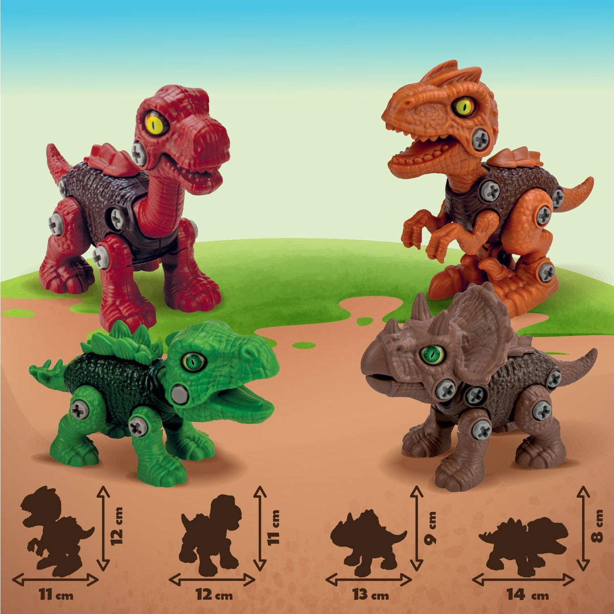 4-in-1 DIY Dinosaurs