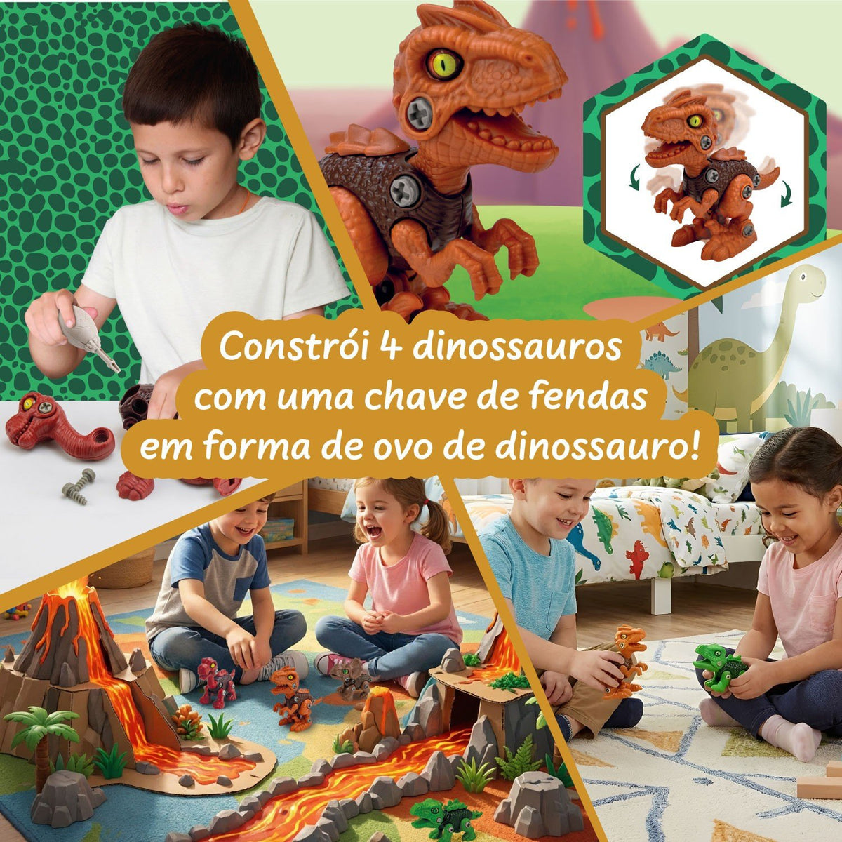 4-in-1 DIY Dinosaurs